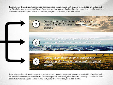 Phase et options, Diapositive 7, 03707, Schémas d'étapes — PoweredTemplate.com