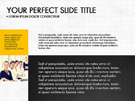 Grid Designed Team Presentation, PowerPoint Template, 03708, Presentation Templates — PoweredTemplate.com