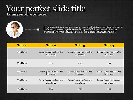 평면 디자인의 보고서 템플릿, 슬라이드 13, 03709, 프레젠테이션 템플릿 — PoweredTemplate.com