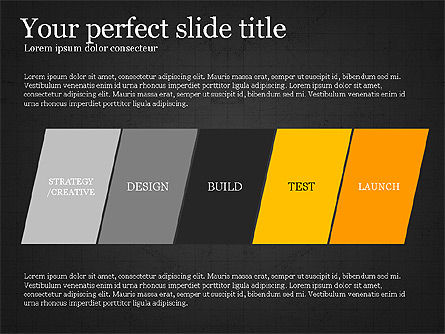 평면 디자인의 보고서 템플릿, 슬라이드 14, 03709, 프레젠테이션 템플릿 — PoweredTemplate.com