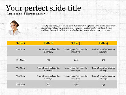 평면 디자인의 보고서 템플릿, 슬라이드 5, 03709, 프레젠테이션 템플릿 — PoweredTemplate.com