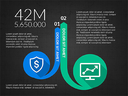 Bentuk Infografis Melengkung, Slide 14, 03710, Infografis — PoweredTemplate.com