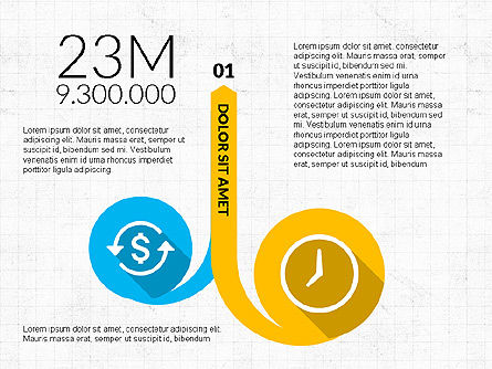 Bentuk Infografis Melengkung, Slide 5, 03710, Infografis — PoweredTemplate.com