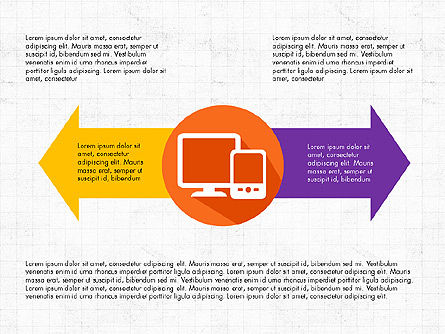 Prozess-Infografiken, PowerPoint-Vorlage, 03713, Prozessdiagramme — PoweredTemplate.com