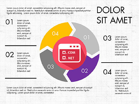 Infographies de processus, Diapositive 4, 03713, Schémas de procédés — PoweredTemplate.com
