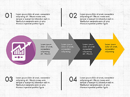 Infografía de proceso, Diapositiva 7, 03713, Diagramas de proceso — PoweredTemplate.com