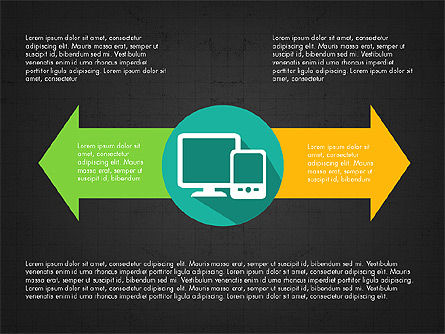 Infographies de processus, Diapositive 9, 03713, Schémas de procédés — PoweredTemplate.com