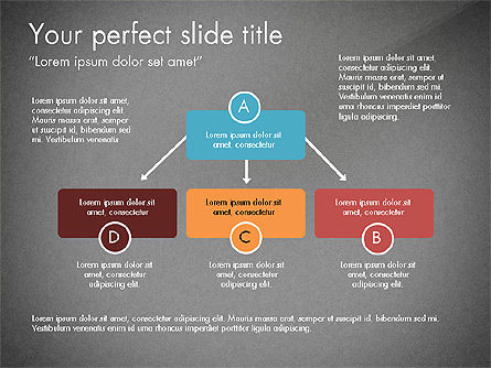 Concept de présentation de la branche et du calendrier, Diapositive 10, 03714, Graphiques organisationnels — PoweredTemplate.com