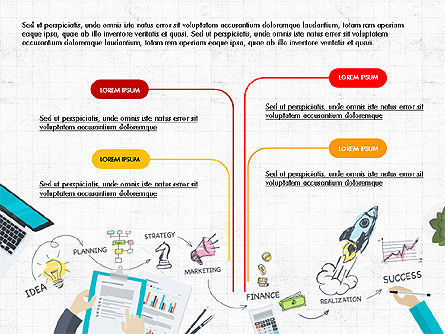 Startup Pitch Deck Concept, PowerPoint Template, 03715, Presentation Templates — PoweredTemplate.com