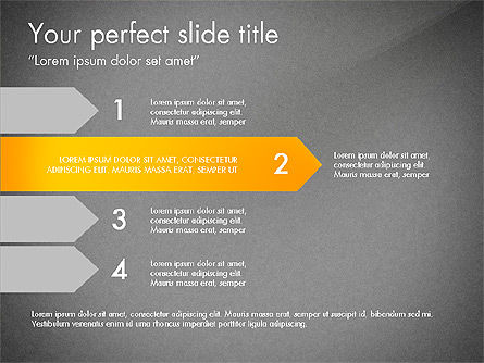 Laporan Panah Membungkuk, Slide 13, 03716, Diagram Proses — PoweredTemplate.com