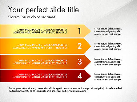 Laporan Panah Membungkuk, Slide 3, 03716, Diagram Proses — PoweredTemplate.com