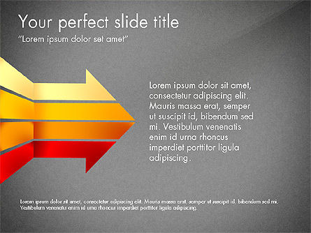 Laporan Panah Membungkuk, Slide 9, 03716, Diagram Proses — PoweredTemplate.com