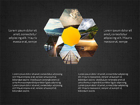 Formas planas de proceso, Diapositiva 12, 03718, Diagramas de proceso — PoweredTemplate.com