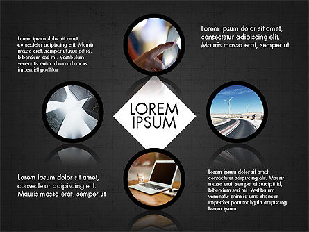 Concept de présentation Hub et rayons, Diapositive 16, 03721, Modèles de présentations — PoweredTemplate.com