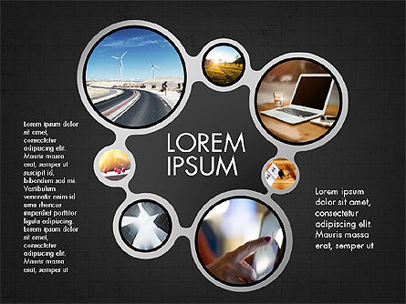 Concept de présentation Hub et rayons, Diapositive 9, 03721, Modèles de présentations — PoweredTemplate.com