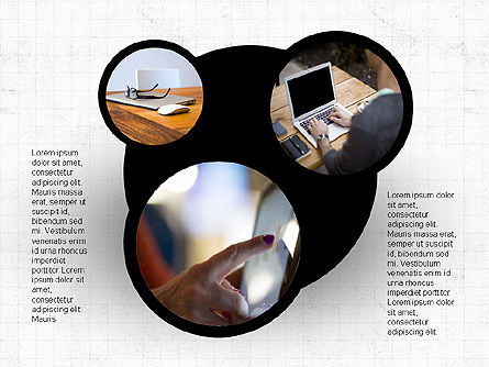 Spokes et nœuds, Diapositive 8, 03724, Boîtes de texte — PoweredTemplate.com