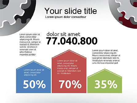 Infographic Style Presentation, PowerPoint Template, 03725, Infographics — PoweredTemplate.com