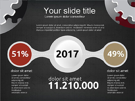 Presentación de Estilo Infográfico, Diapositiva 14, 03725, Infografías — PoweredTemplate.com