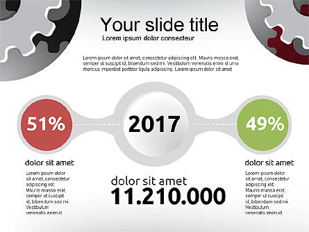 Presentación de Estilo Infográfico, Diapositiva 6, 03725, Infografías — PoweredTemplate.com