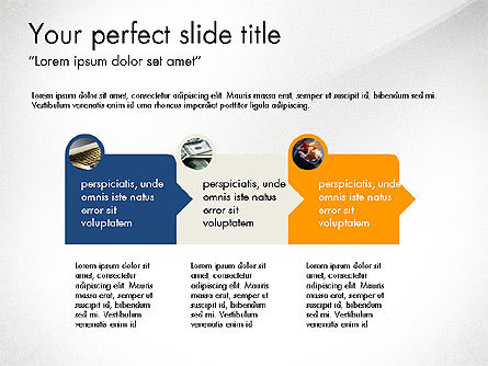 Options et étapes, Diapositive 5, 03730, Schémas d'étapes — PoweredTemplate.com
