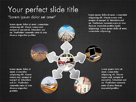 Lingkaran Dan Koneksi, Slide 15, 03733, Templat Presentasi — PoweredTemplate.com