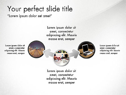 Cercles et connexions, Diapositive 3, 03733, Modèles de présentations — PoweredTemplate.com