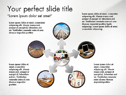Cercles et connexions, Diapositive 7, 03733, Modèles de présentations — PoweredTemplate.com