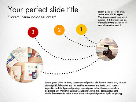Círculos y Conexiones, Diapositiva 8, 03733, Plantillas de presentación — PoweredTemplate.com
