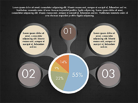 Eje y gráfico circular, Diapositiva 15, 03735, Gráficos circulares — PoweredTemplate.com
