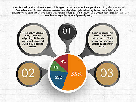 Tableau circulaire et circulaire, Diapositive 7, 03735, Diagrammes circulaires — PoweredTemplate.com