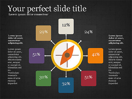 Simple modèle de présentation d'entreprise, Diapositive 13, 03738, Icônes — PoweredTemplate.com