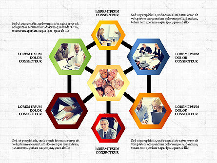 Flare du réseau, Diapositive 7, 03743, Graphiques organisationnels — PoweredTemplate.com