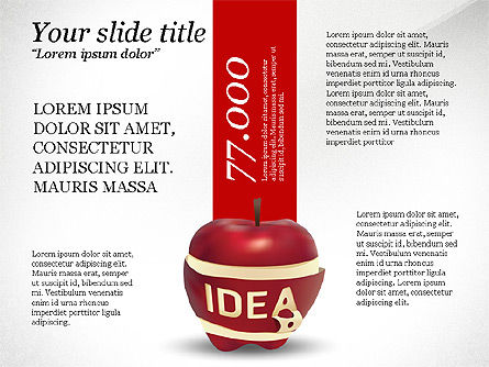 Idea opties, PowerPoint-sjabloon, 03746, Infographics — PoweredTemplate.com