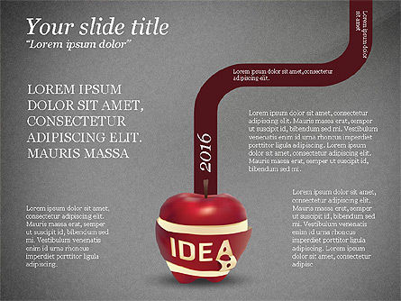 Opciones de Idea, Diapositiva 10, 03746, Infografías — PoweredTemplate.com