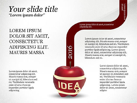 Opciones de Idea, Diapositiva 2, 03746, Infografías — PoweredTemplate.com
