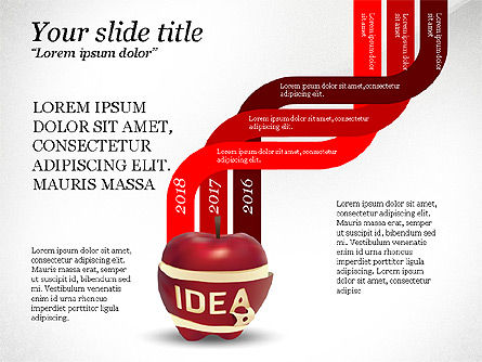 Opciones de Idea, Diapositiva 4, 03746, Infografías — PoweredTemplate.com