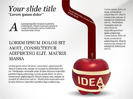 Opciones de Idea, Diapositiva 5, 03746, Infografías — PoweredTemplate.com