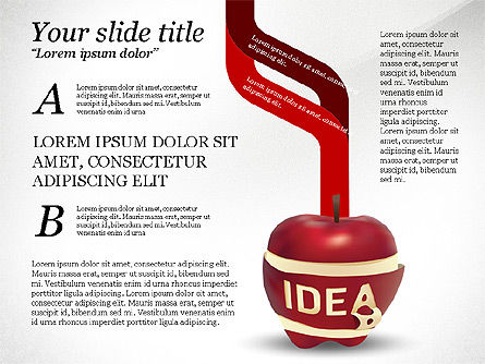 Opciones de Idea, Diapositiva 6, 03746, Infografías — PoweredTemplate.com