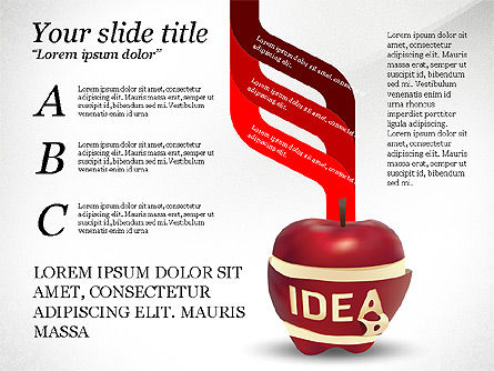 Opciones de Idea, Diapositiva 7, 03746, Infografías — PoweredTemplate.com