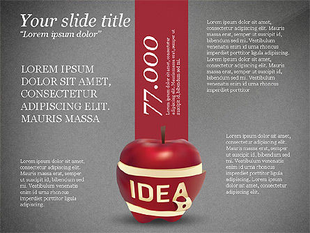 Opciones de Idea, Diapositiva 9, 03746, Infografías — PoweredTemplate.com