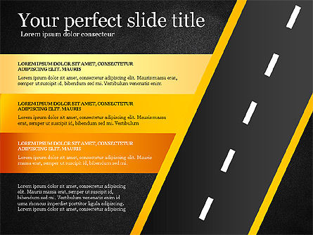 Road rapportconcept, Dia 13, 03753, Presentatie Templates — PoweredTemplate.com
