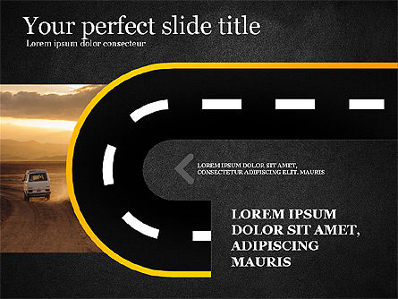 Concept de rapport routier, Diapositive 9, 03753, Modèles de présentations — PoweredTemplate.com