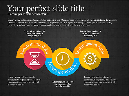 Stage, Timeline and Icons, Slide 12, 03754, Icons — PoweredTemplate.com