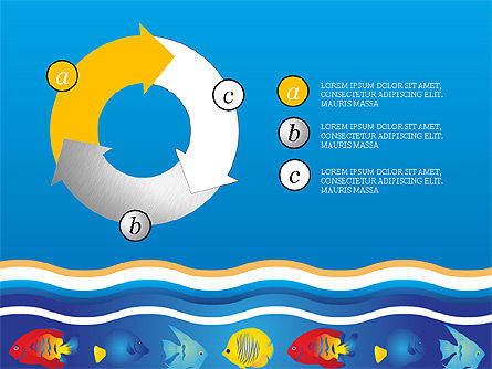 Concept de rapport sur le style de la mer, Diapositive 10, 03755, Schémas, graphiques de données — PoweredTemplate.com