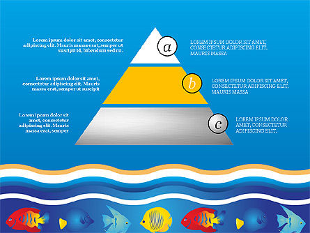 Concept de rapport sur le style de la mer, Diapositive 13, 03755, Schémas, graphiques de données — PoweredTemplate.com