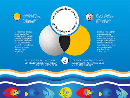 Concept de rapport sur le style de la mer, Diapositive 14, 03755, Schémas, graphiques de données — PoweredTemplate.com