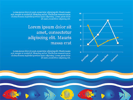 Rapporto concetto di stile del mare, Slide 15, 03755, Diagrammi e Grafici con Dati — PoweredTemplate.com
