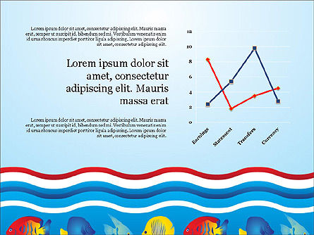 Rapporto concetto di stile del mare, Slide 7, 03755, Diagrammi e Grafici con Dati — PoweredTemplate.com