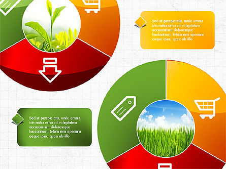Circular Stages, PowerPoint Template, 03756, Pie Charts — PoweredTemplate.com