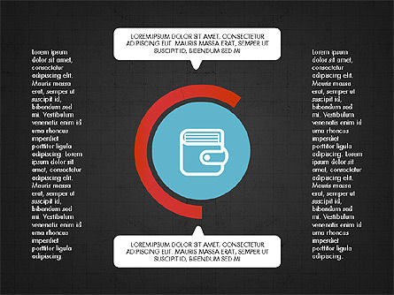 Présentation de processus conçue à plat, Diapositive 12, 03758, Formes — PoweredTemplate.com